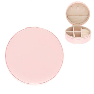 SP Sophia Collection Pink Round Jewelry Box