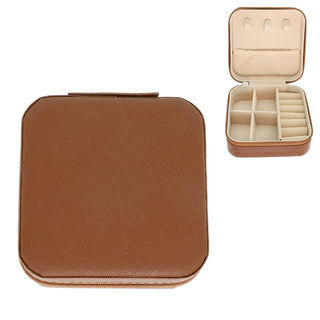 SP Sophia Collection Brown Square Jewelry Box