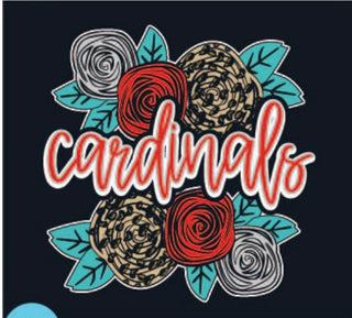 Spirit to a Tee Unisex Tees Small / Cardinals Floral Spirit Tee