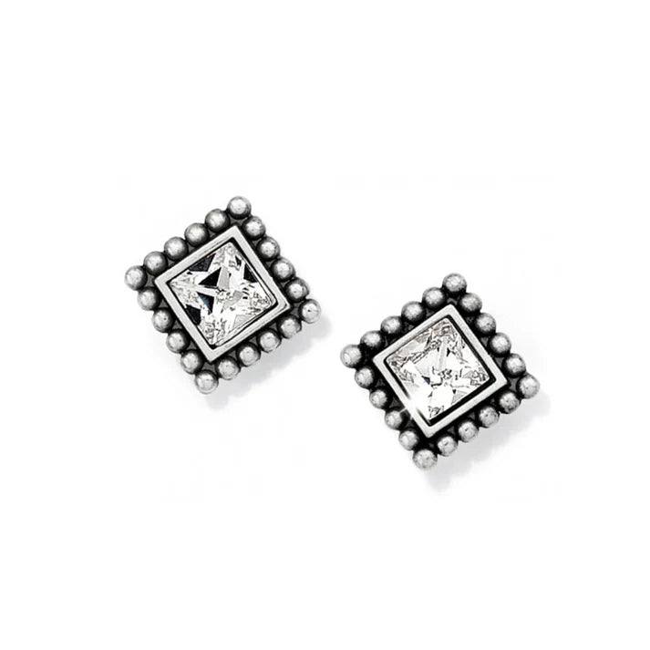 Sparkle Square Mini Post Earrings