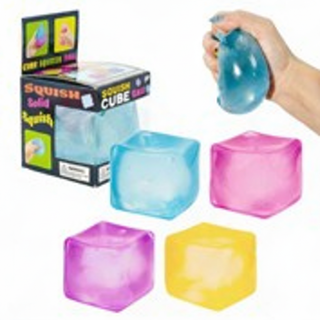 Squish Cubes with Hand and Box