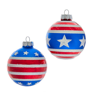 Kurt Adler Christmas Ornament Stars & Stripes Ornaments