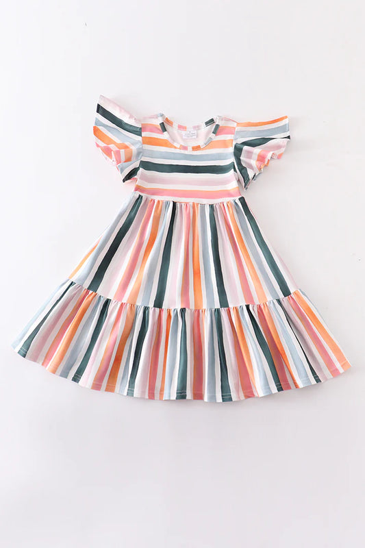 striped girls dress