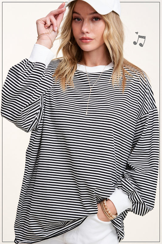 Striped Long Sleeve Top