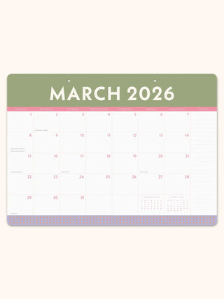 Studio Oh! Planner 2026 Color Block Decorative Desk Blotter