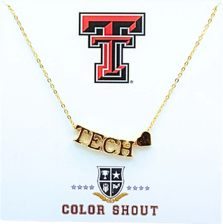 Love College Mascot Heart Necklace