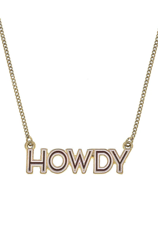 Texas A&M Howdy Necklace