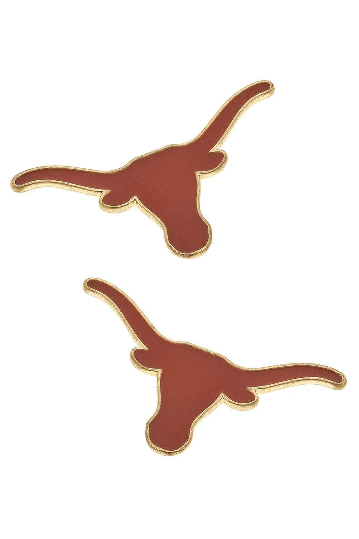 Texas Longhorns Stud Earrings