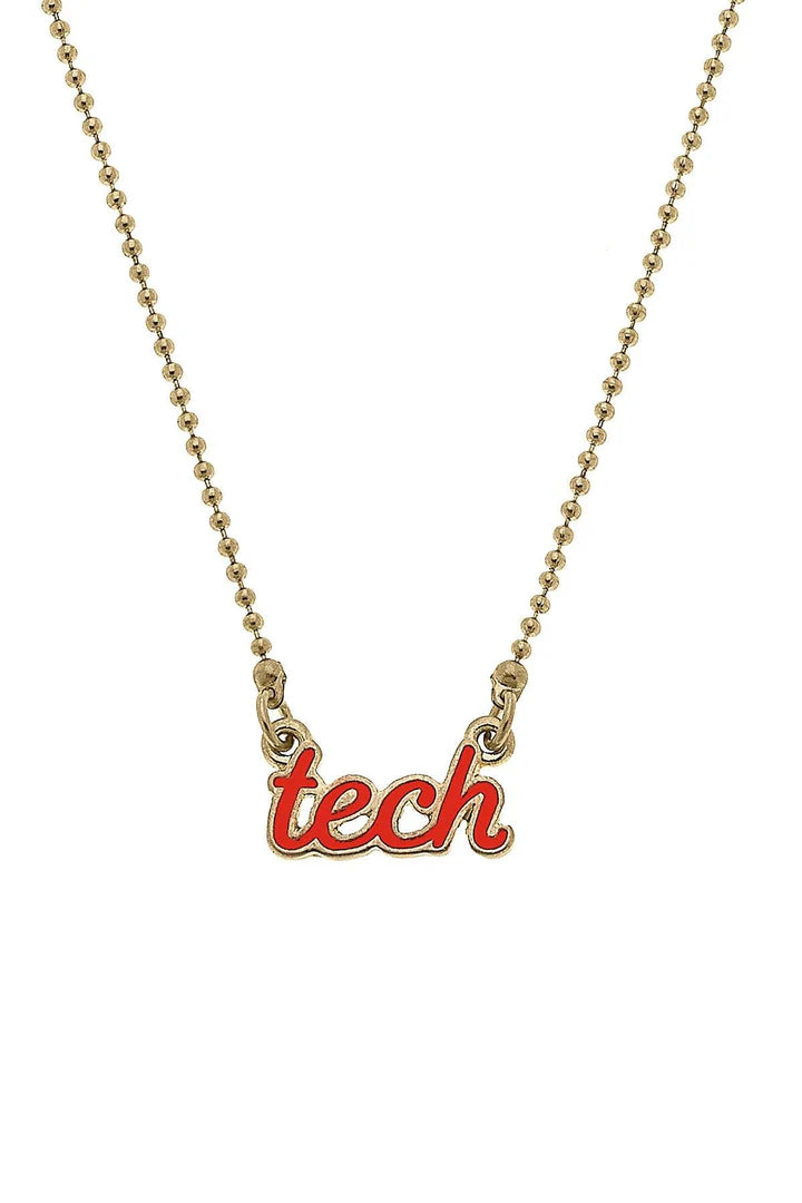 Texas Tech Script Necklace