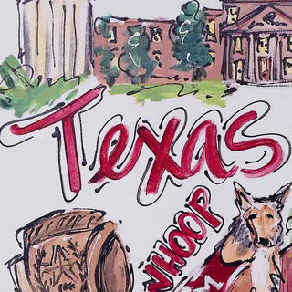 Texas A&M Landmark Canvas