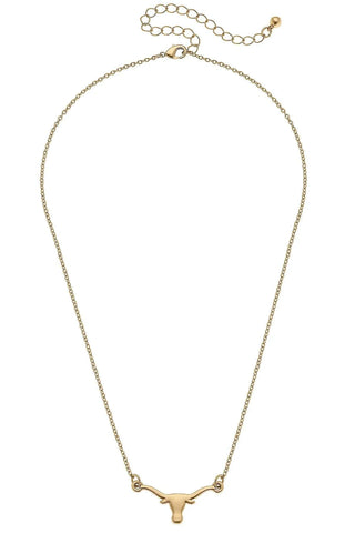 Texas Longhorns 24K Necklace