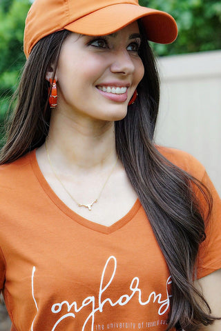 Texas Longhorns 24K Necklace