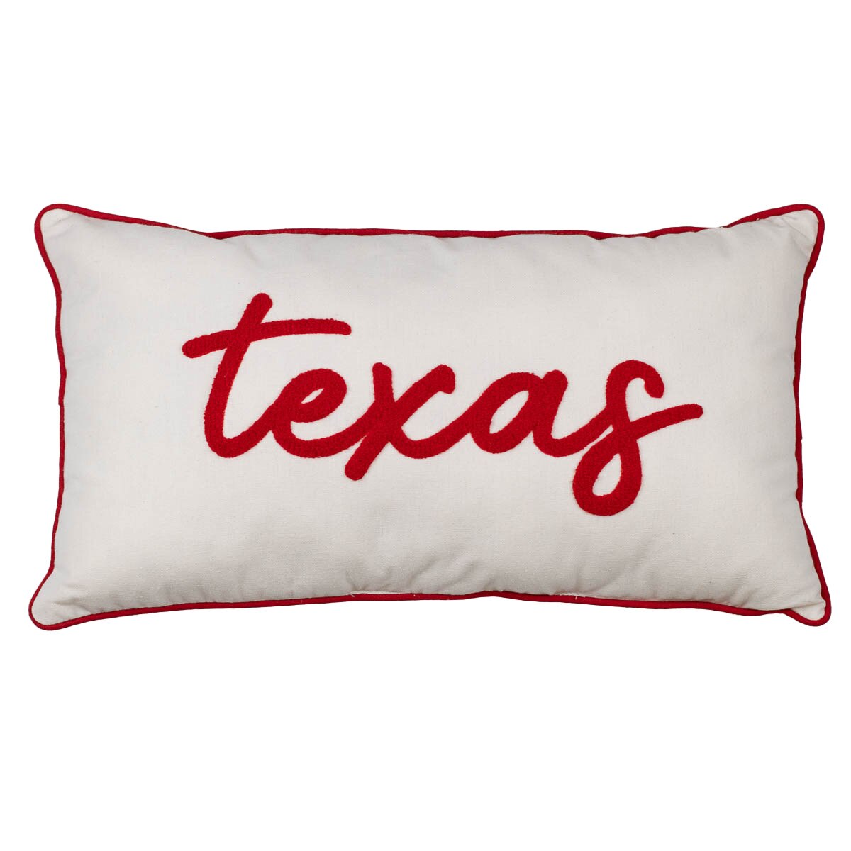 Texas Embroidered Pillow