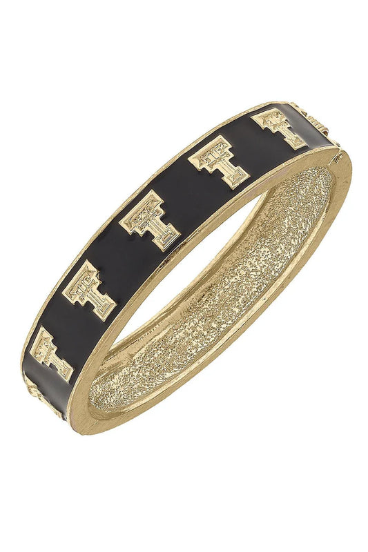 Texas Tech Black Bangle Bracelet