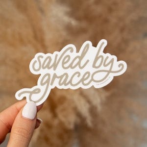 The Anastasia Company Stationary Saved By Grace Sticker
