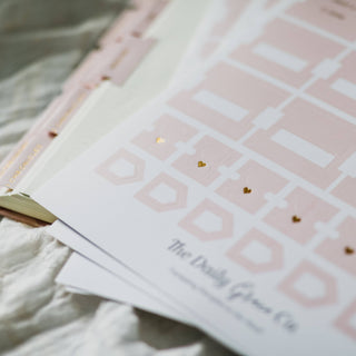 The Daily Grace Co Stationary Blush Bible Tabs