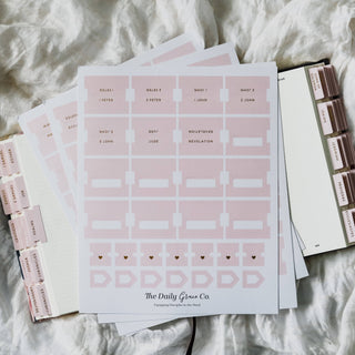 The Daily Grace Co Stationary Blush Bible Tabs