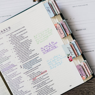 The Daily Grace Co Stationary Floral Bible Tabs