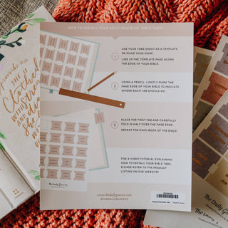 The Daily Grace Co Stationary Pastel Floral Bible Tabs