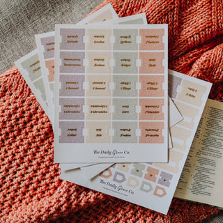 The Daily Grace Co Stationary Pastel Floral Bible Tabs