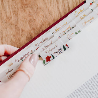 The Daily Grace Co Stationary Rust Floral Bible Tabs