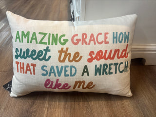 The Little Birdie Pillows Amazing Grace Pillow