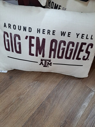 The Little Birdie Pillows A&M Around here Pillow