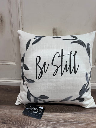 The Little Birdie Pillows Be Still Pillow