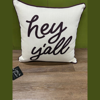 The Little Birdie Pillows Hey Y'all Pillow