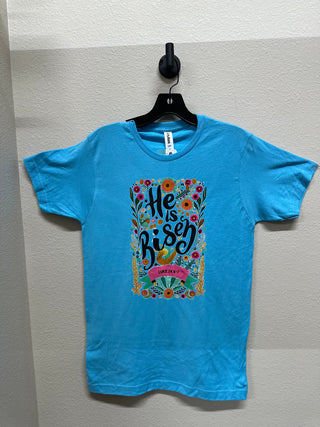 The Rockin Wineglass Women's Tees He is Risen Tee