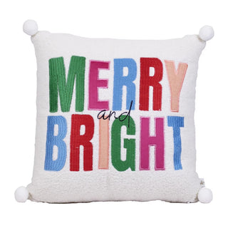 The Royal Standard Christmas Decor Merry & Bright Pillow