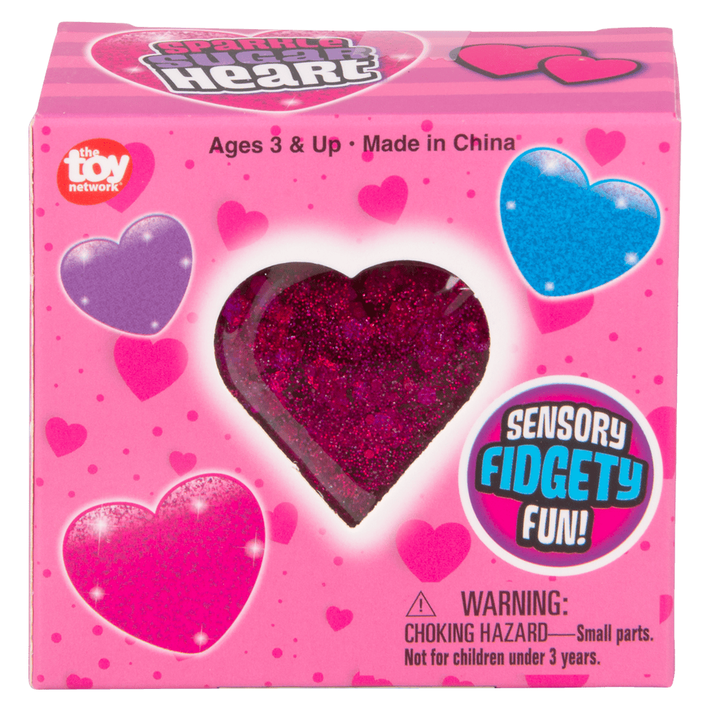 The Toy Network Toys 2.5" Squeezy Sparkly Heart
