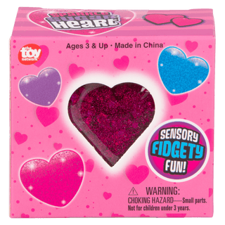 The Toy Network Toys 2.5" Squeezy Sparkly Heart