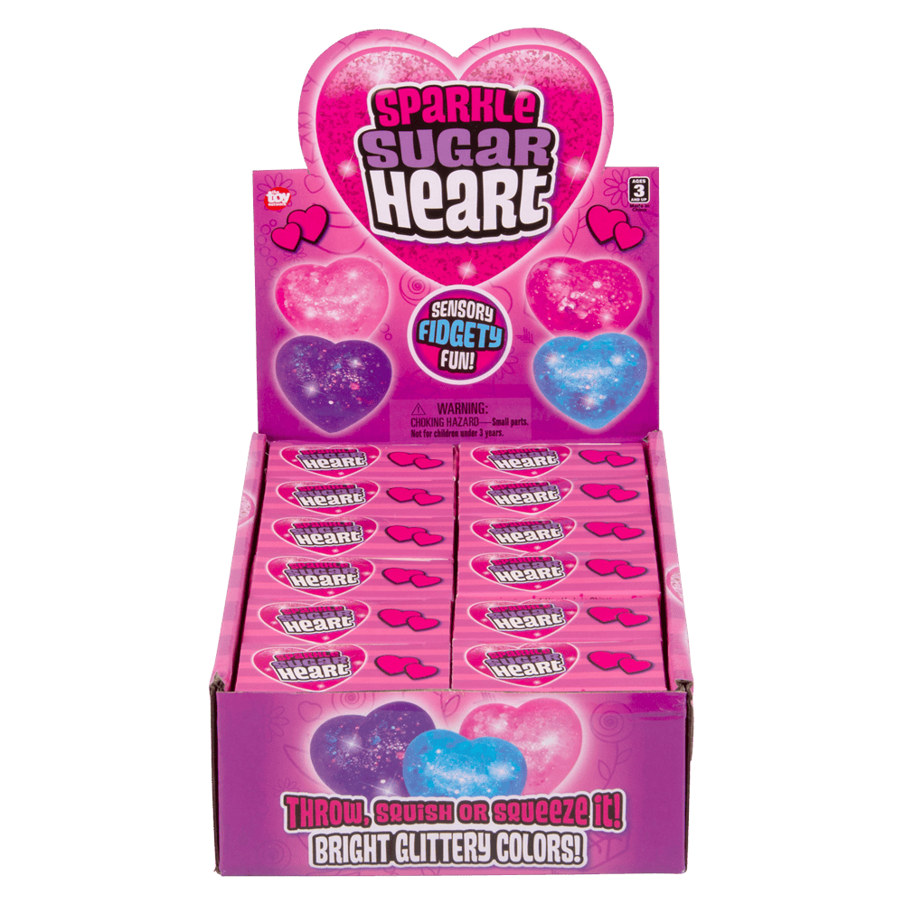 The Toy Network Toys 2.5" Squeezy Sparkly Heart