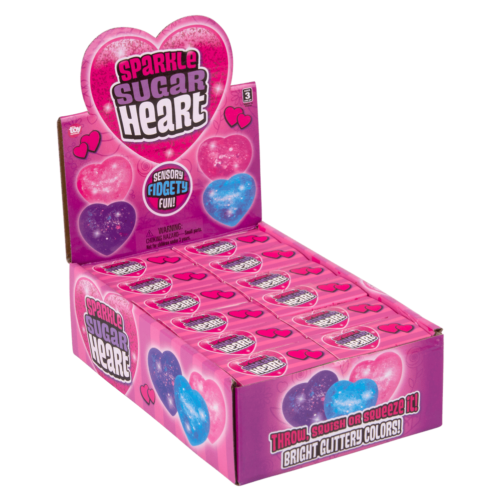 The Toy Network Toys 2.5" Squeezy Sparkly Heart