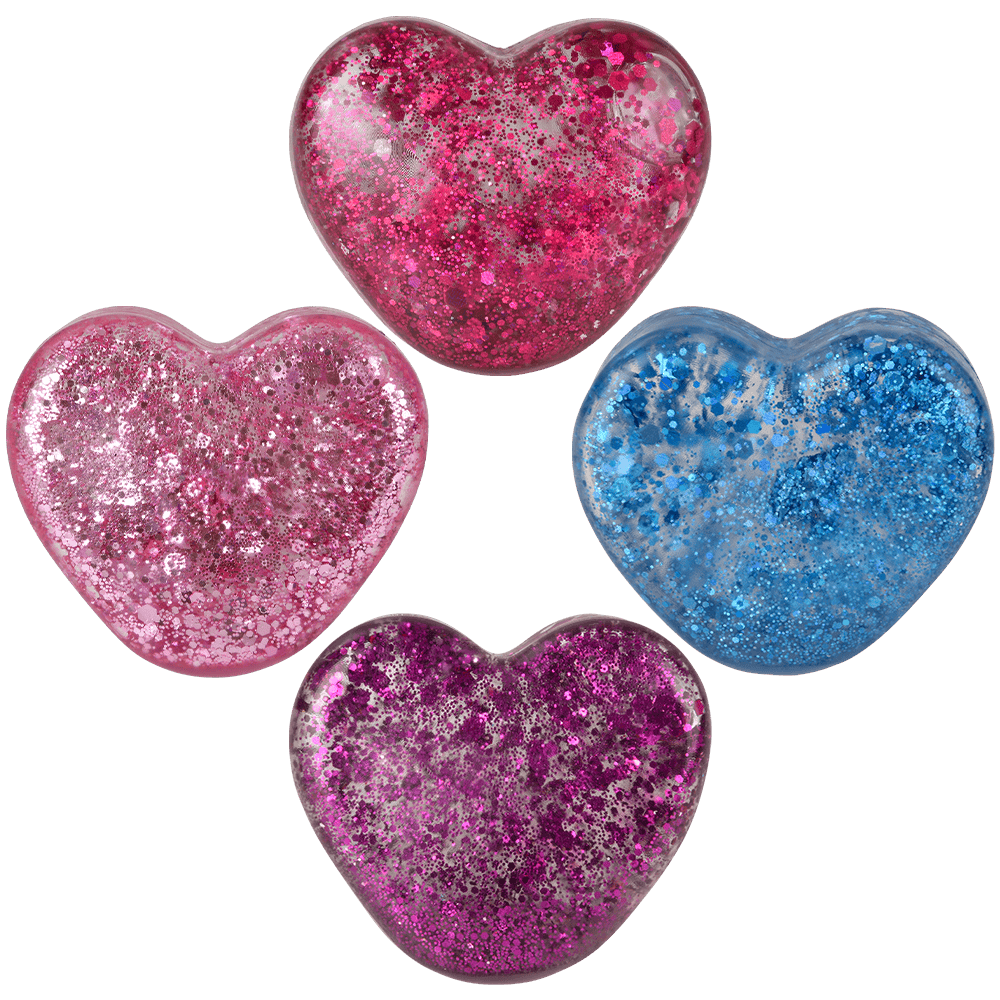 The Toy Network Toys 2.5" Squeezy Sparkly Heart