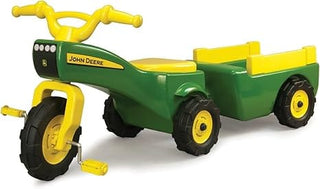 Tomy Toys John Deere Trike & Wagon Set