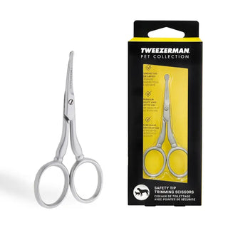 Tweezerman Dog Items Pet Safety Tip Trimming Scissors