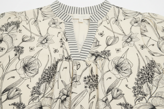 Black Floral Babydoll Dress