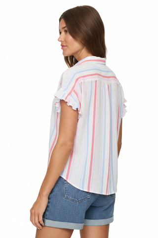 Roseville Ruffle Sleeve Dolman Shirt