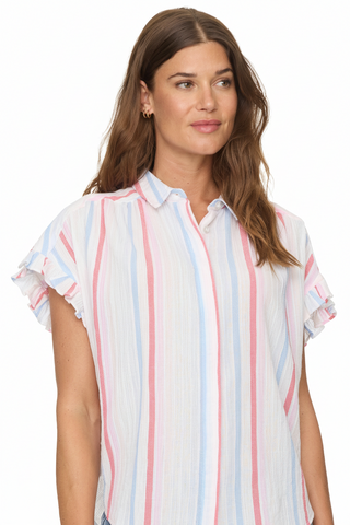 Roseville Ruffle Sleeve Dolman Shirt