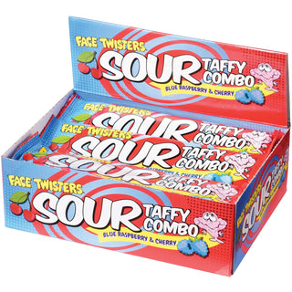 US Toy Company Snacks Sour Taffy Blue Raspberry & Cherry