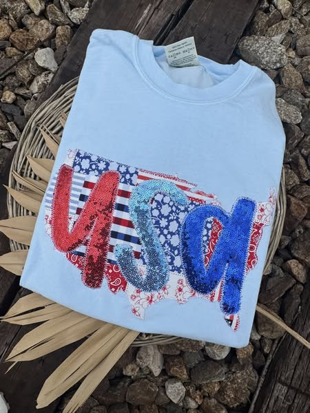 USA Patchwork Tee
