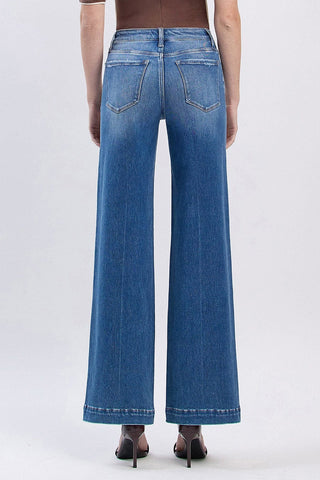 Vervet Women's Bottoms Flying Monkey Trouser Hem Wide Jeans