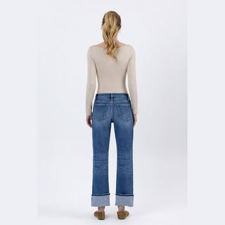 Vervet Women's Bottoms Vervet Benefactor Cuffed Jeans