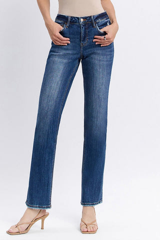 Vervet Women's Bottoms Vervet Mid Rise Straight Leg Jeans