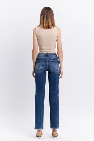 Vervet Women's Bottoms Vervet Mid Rise Straight Leg Jeans