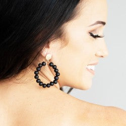 black Nora Earrings