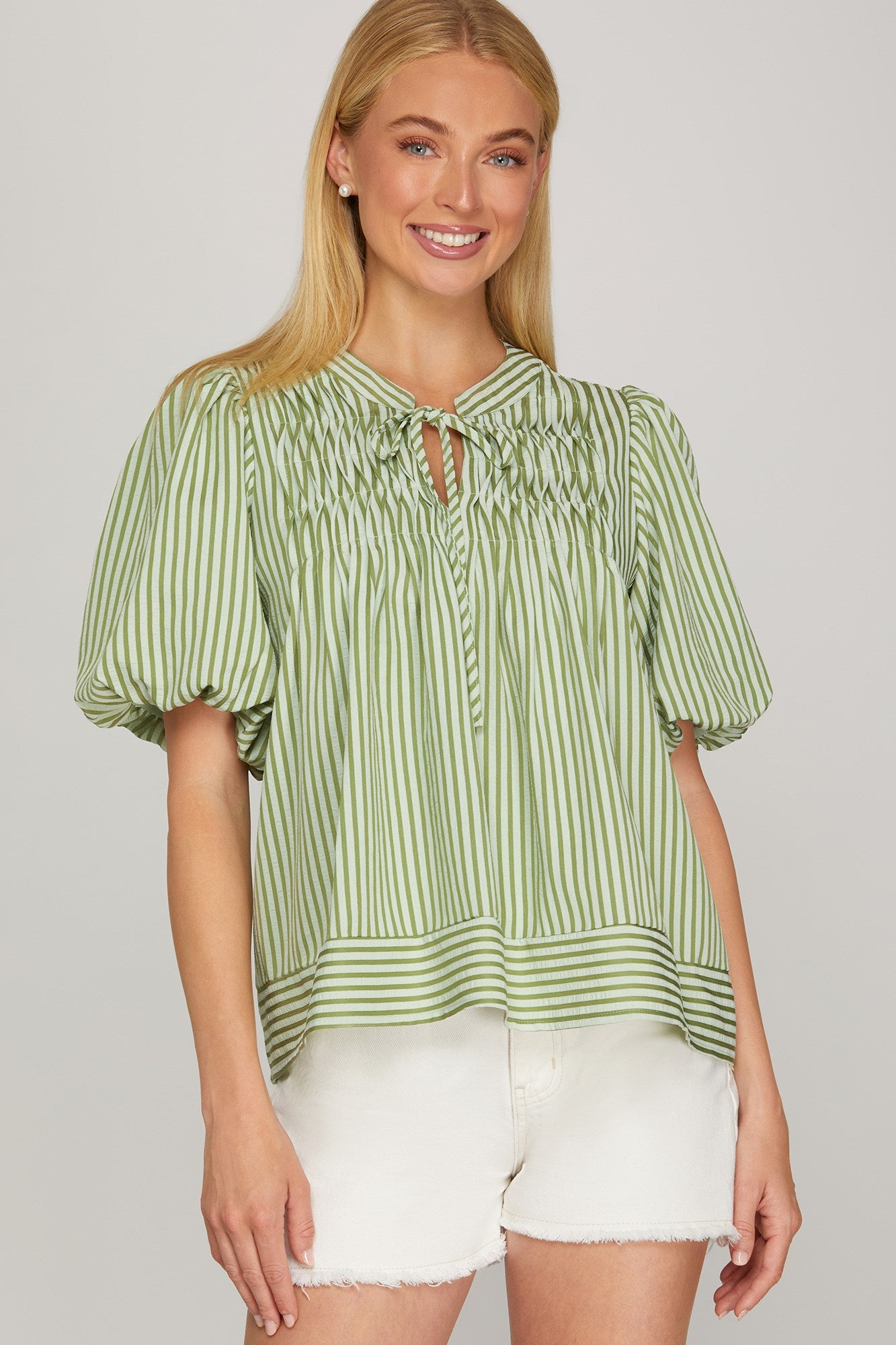 Sage Woven Top