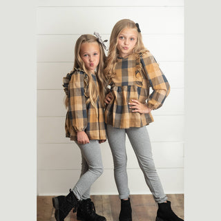 Wren & James Children's 2 Piece Sets Girls Plaid Fall Set
